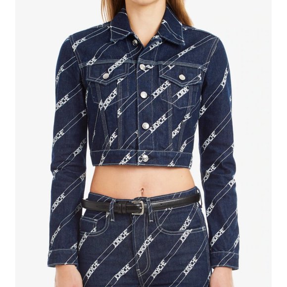 Jordache Jackets & Blazers - 148.  NEW!  Women's Diagonal Logo Print Jacket